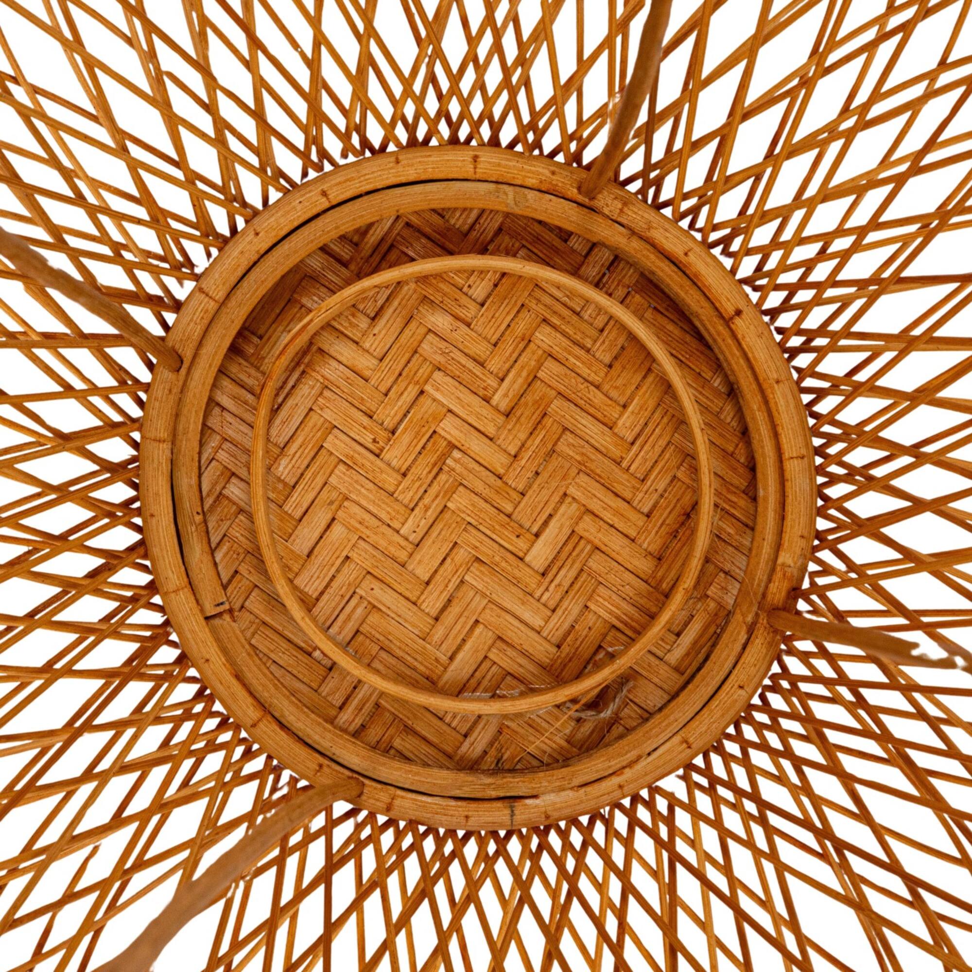 Hello Honey® 20" Decorative Bamboo Hand-Woven Lantern Candle Holder